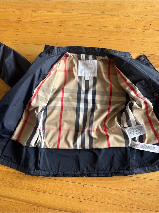 Burberry Other - Kids Burberry Black Windbreaker with Classic Lining